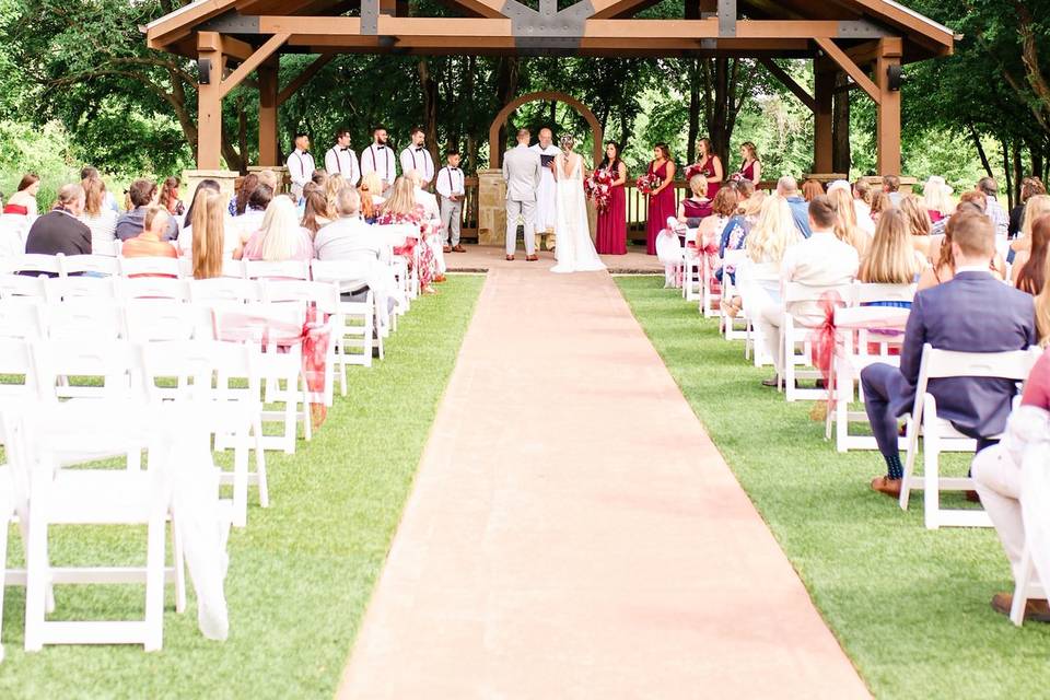 Outdoor ceremony site