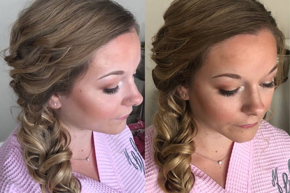 Bridesmaid hair