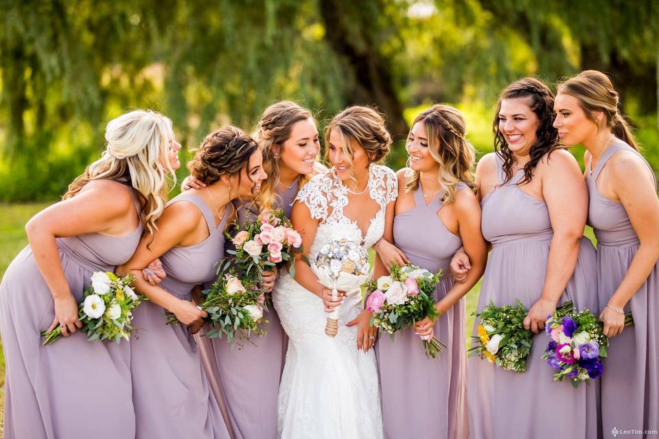 Bridal party hair