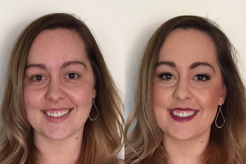 Bridal Trial Before and After