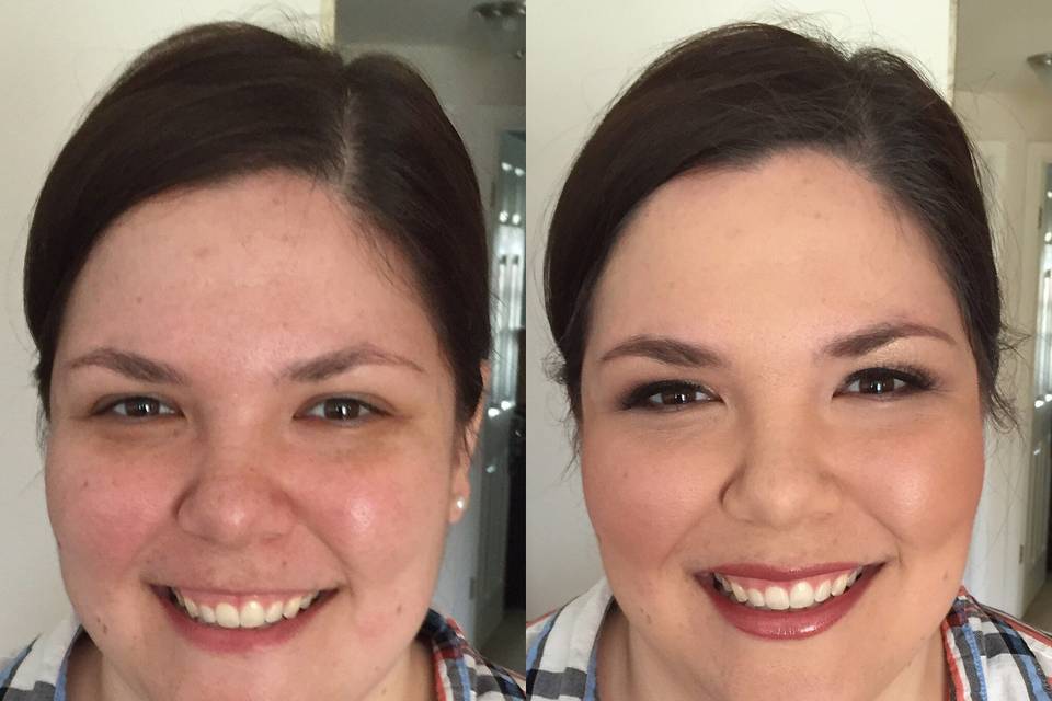 Bridal Trial Before and After