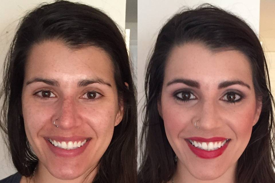 Bridal Trial Before and After