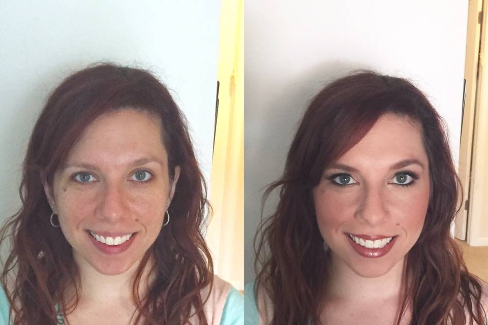Bridal Trial Before and After