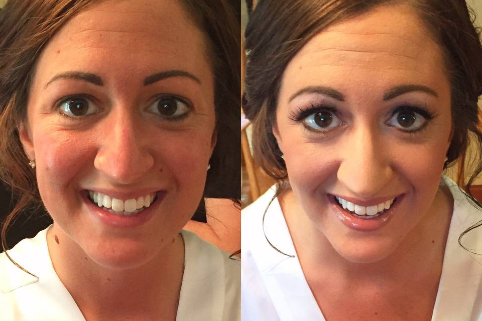 Bridal Trial Before and After