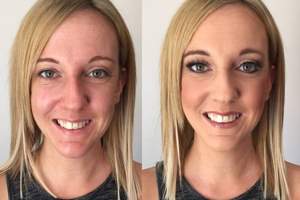 Bridal Trial Before and After