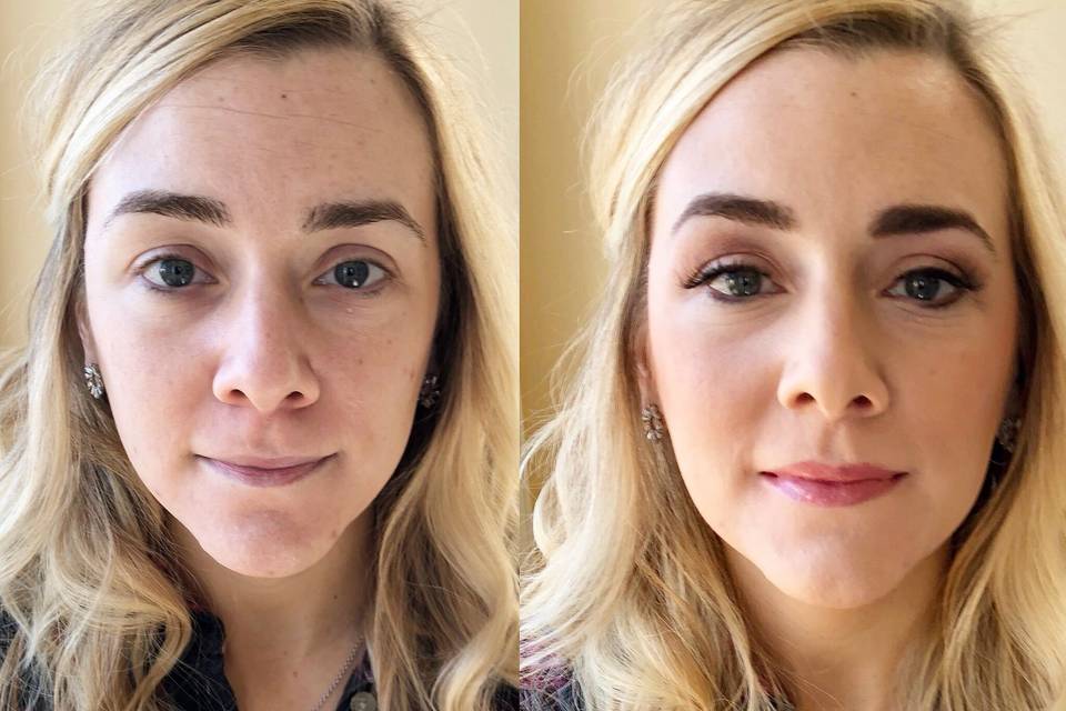 Bridal Trial Before and After