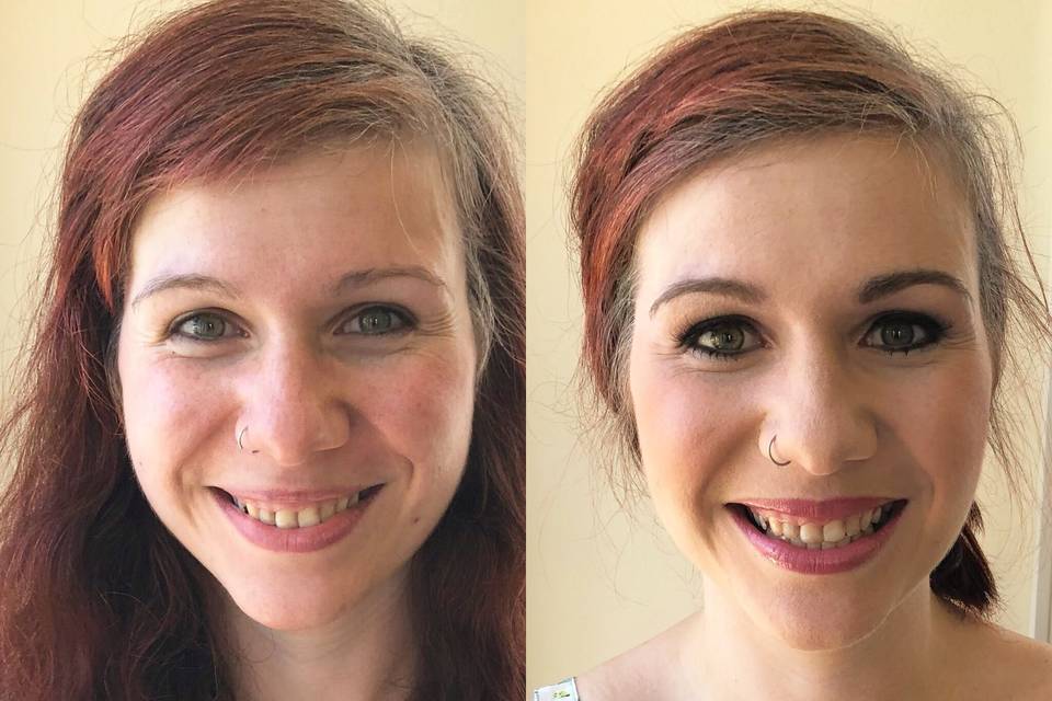 Bridal Trial Before and After