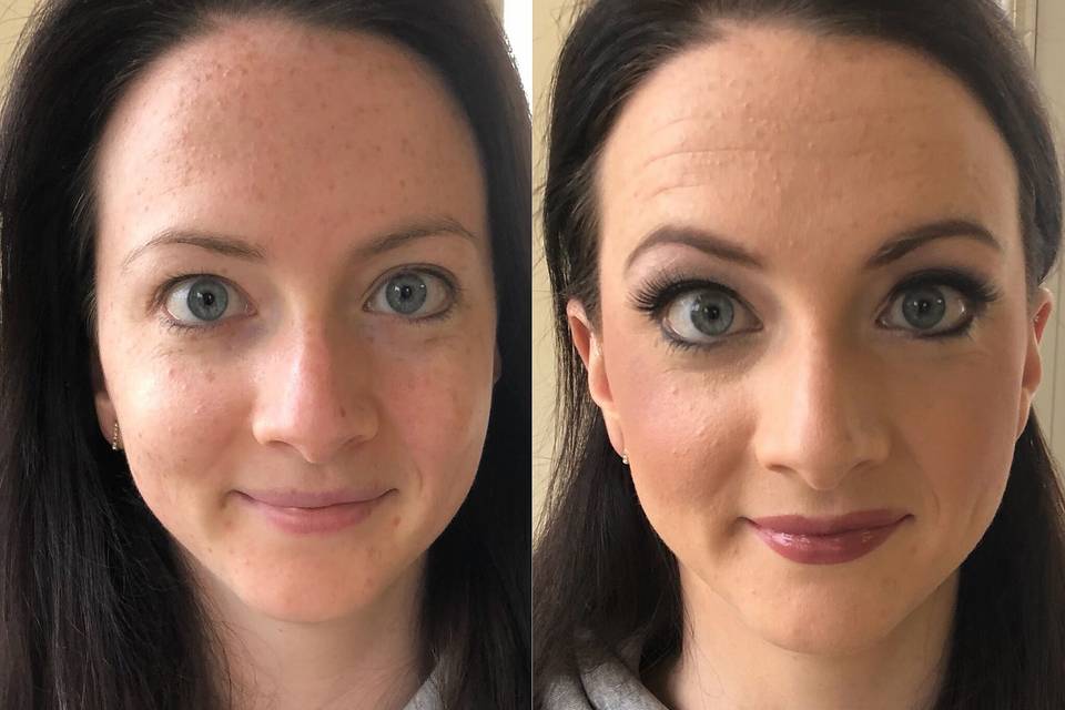 Bridal Trial Before and After