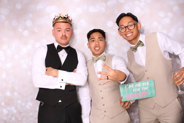 Groom and friends