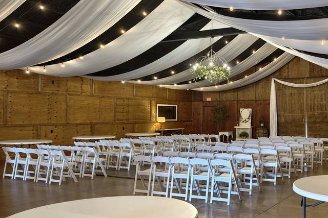 Inside barn