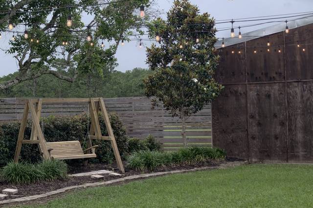 Swings outside barn