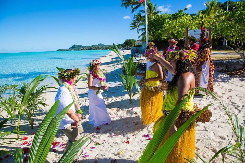 Tahitian Ceremony Matira Beach