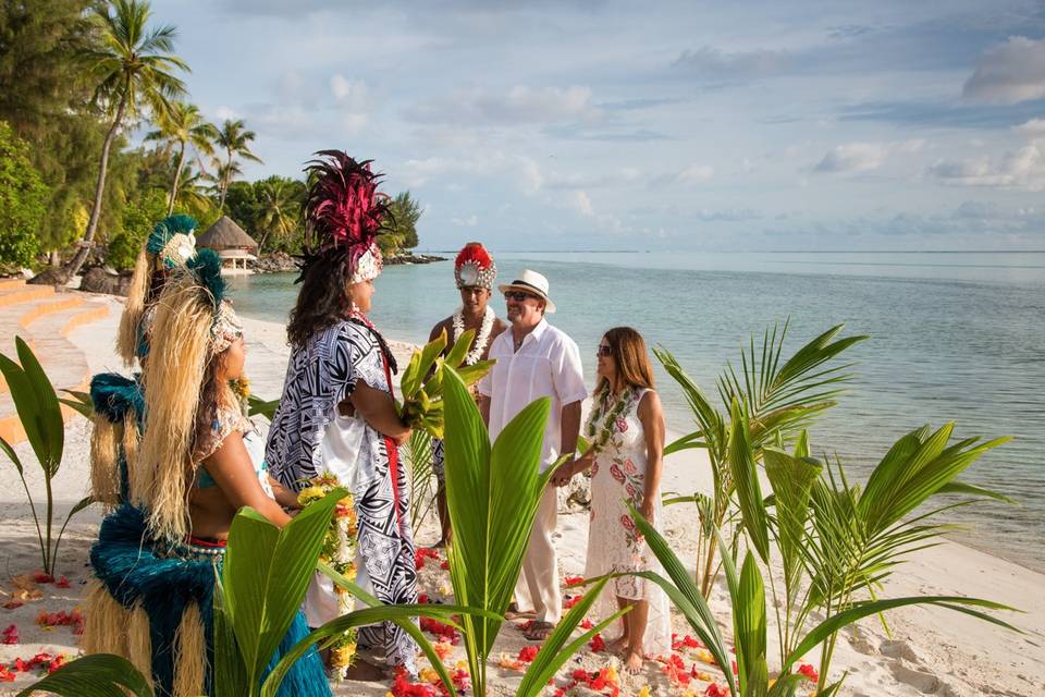 Tahitian Ceremony Matira Beach