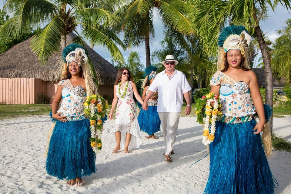 Tahitian Ceremony Matira Beach