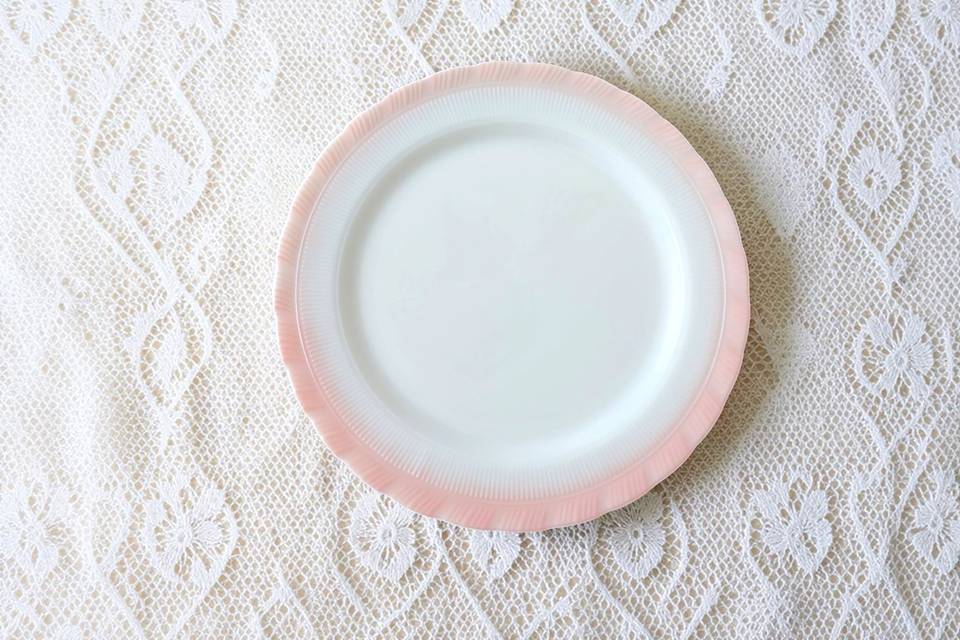 Milk Glass Dessert Plate