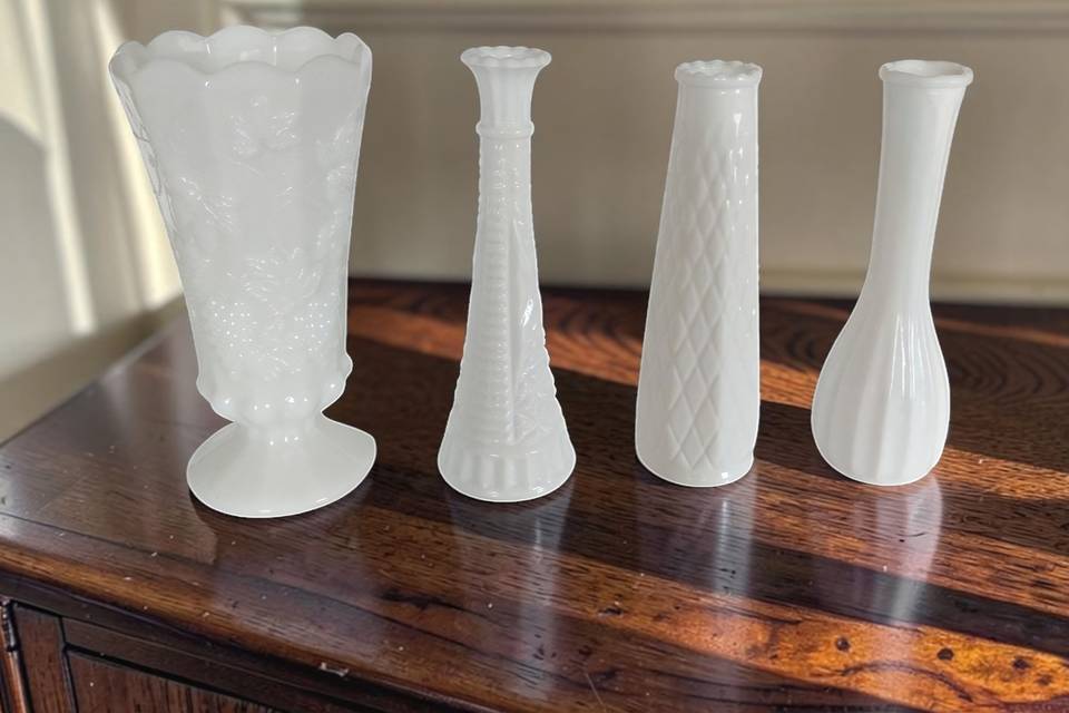 Milk Glass Vases