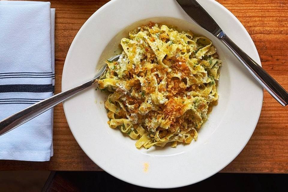 Pasta and salad