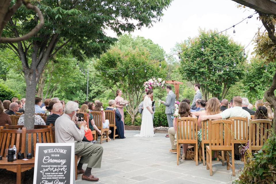 Outdoor Terrace Ceremony