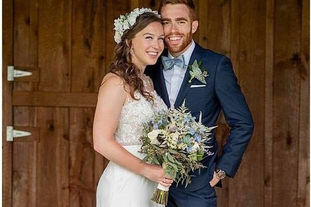 Wedding updo with silver accessories