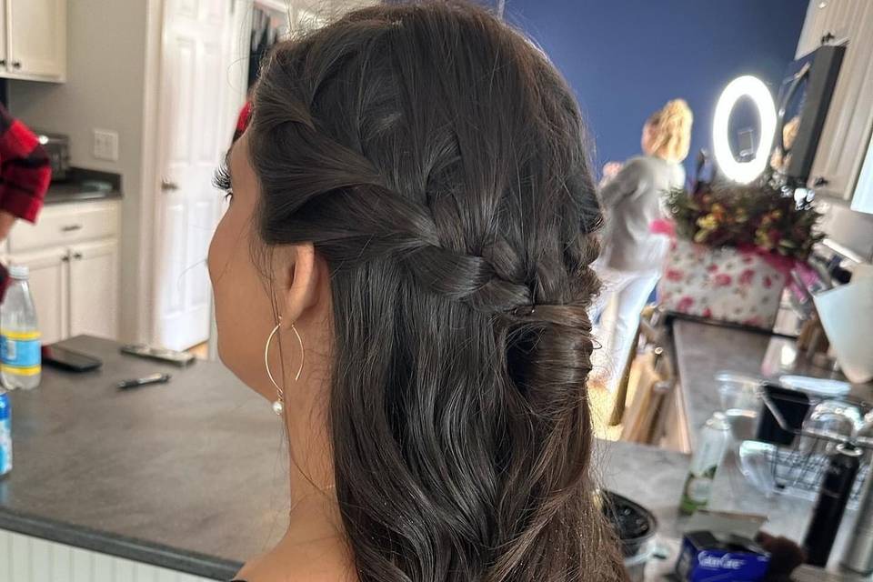 Bridesmaid hair