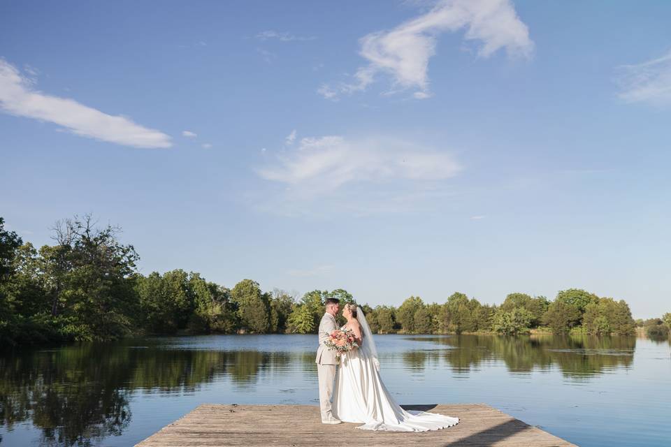 Lakeside Wedding Portrait