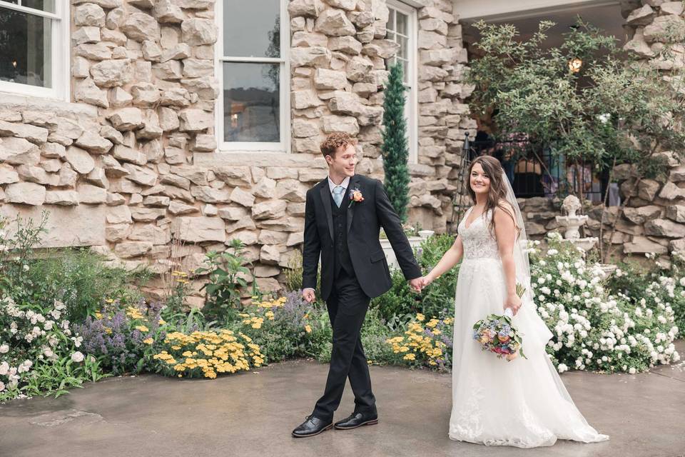 Bride & Groom Walking