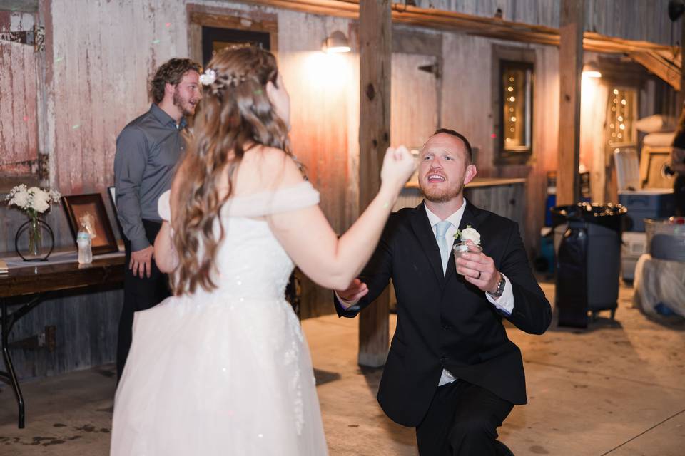 Candid Reception Moment