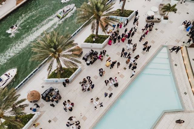 Drone Shot of South Pool Deck