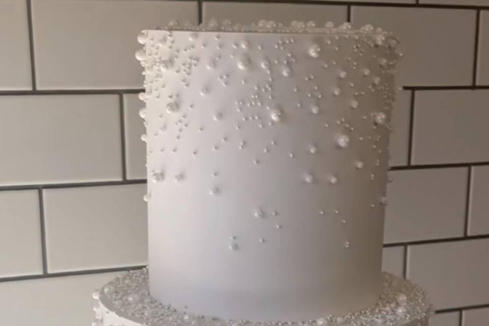 Pearl Wedding Cake