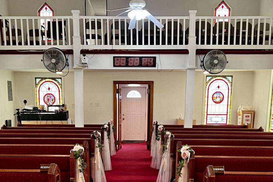 Pew decor