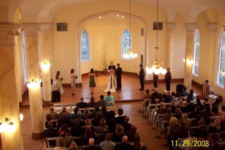 Wedding ceremony area