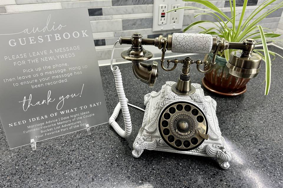 Vintage Rotary Audio Guestbook