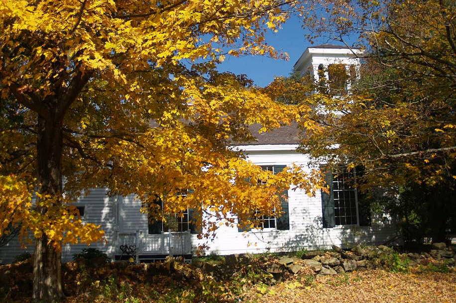 The chapel in fall