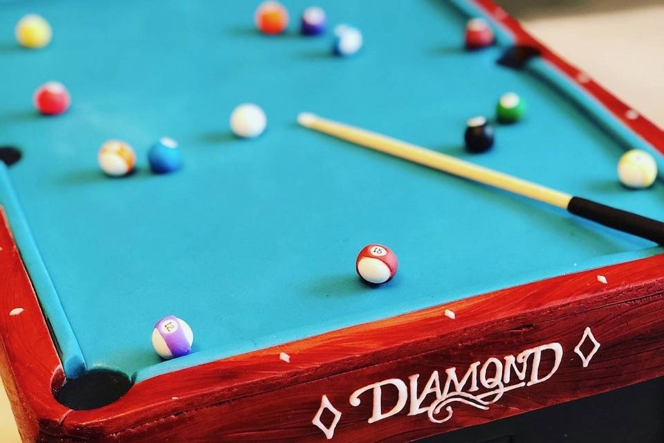 Pool Table Cake