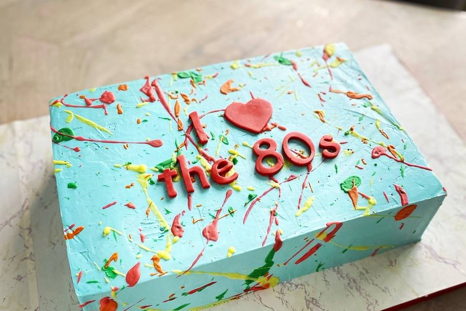 80's Themed Cake