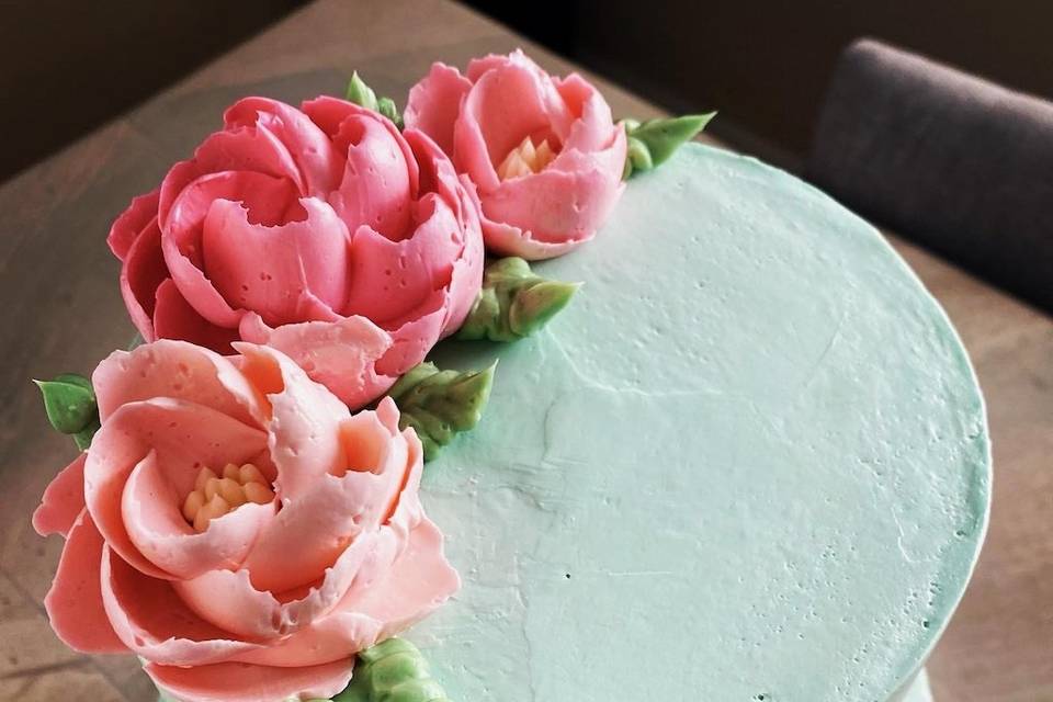 Buttercream Flowers Cake