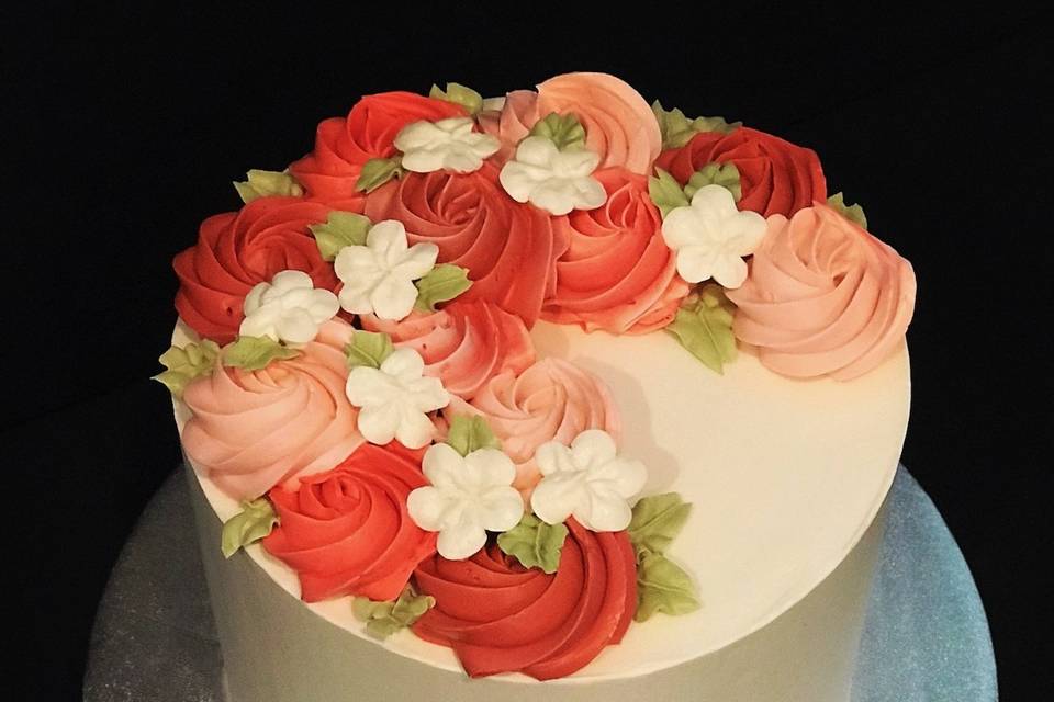 Buttercream Floral Cake