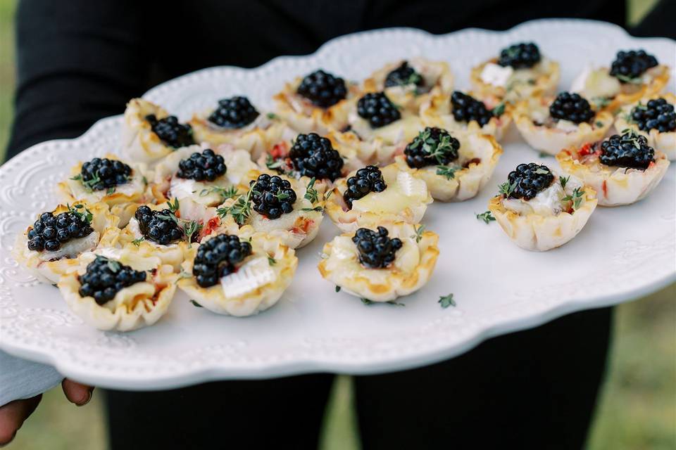 Blackberry Brie & Honey Cups