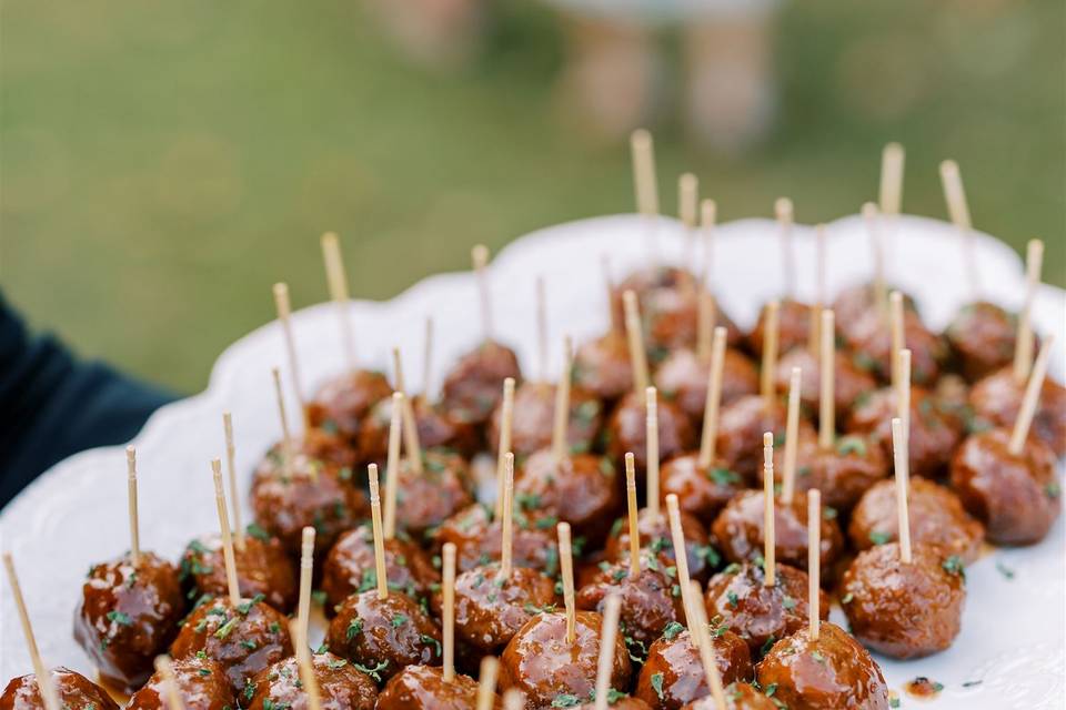 Maple Bourbon Meatballs