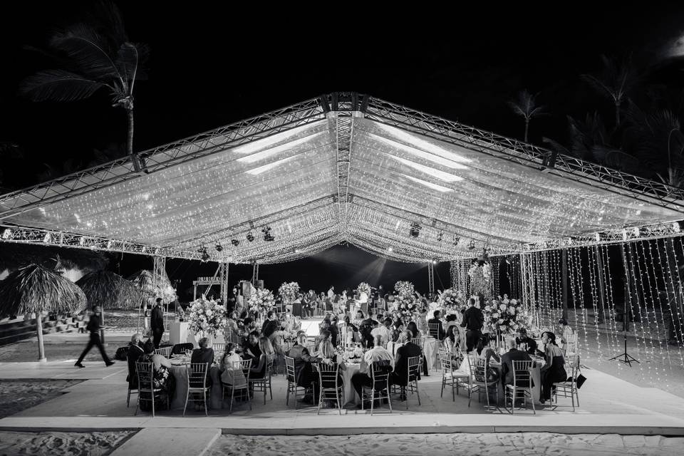 Beach Wedding Reception