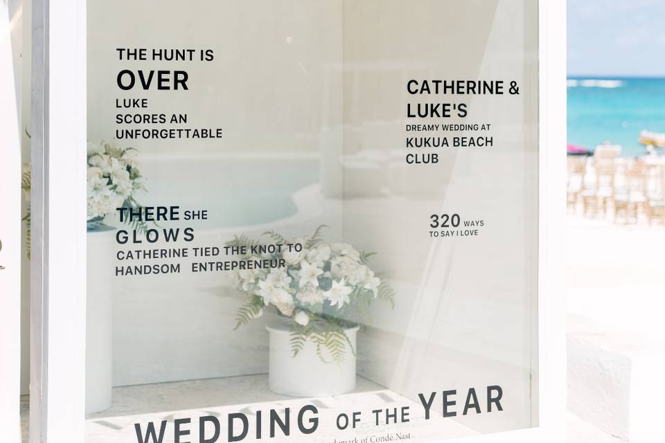 Custom Wedding Signage
