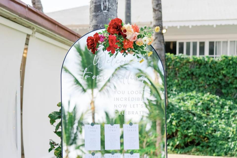 Mirrored Seating Chart