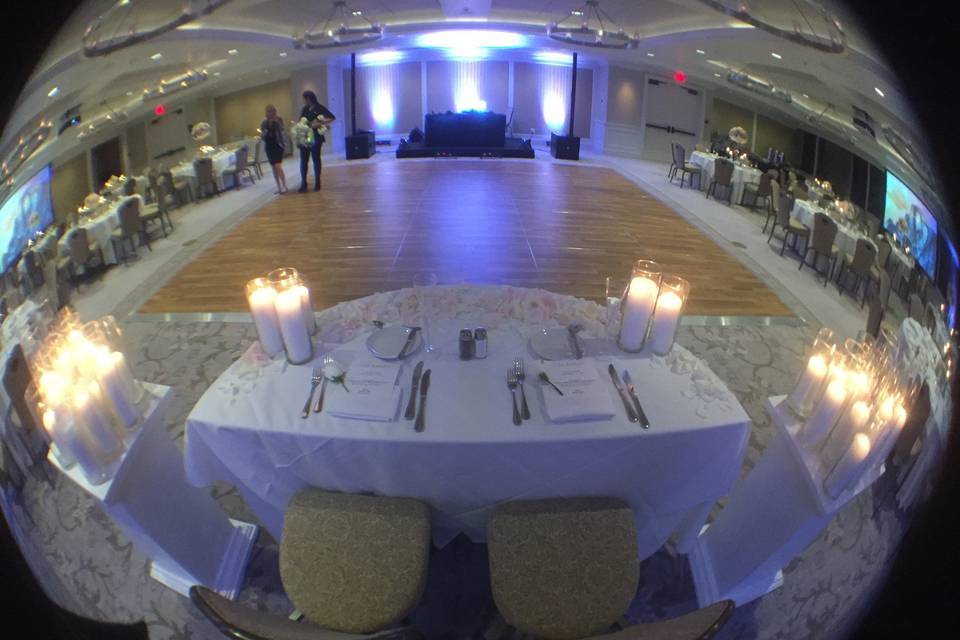 Reception set-up