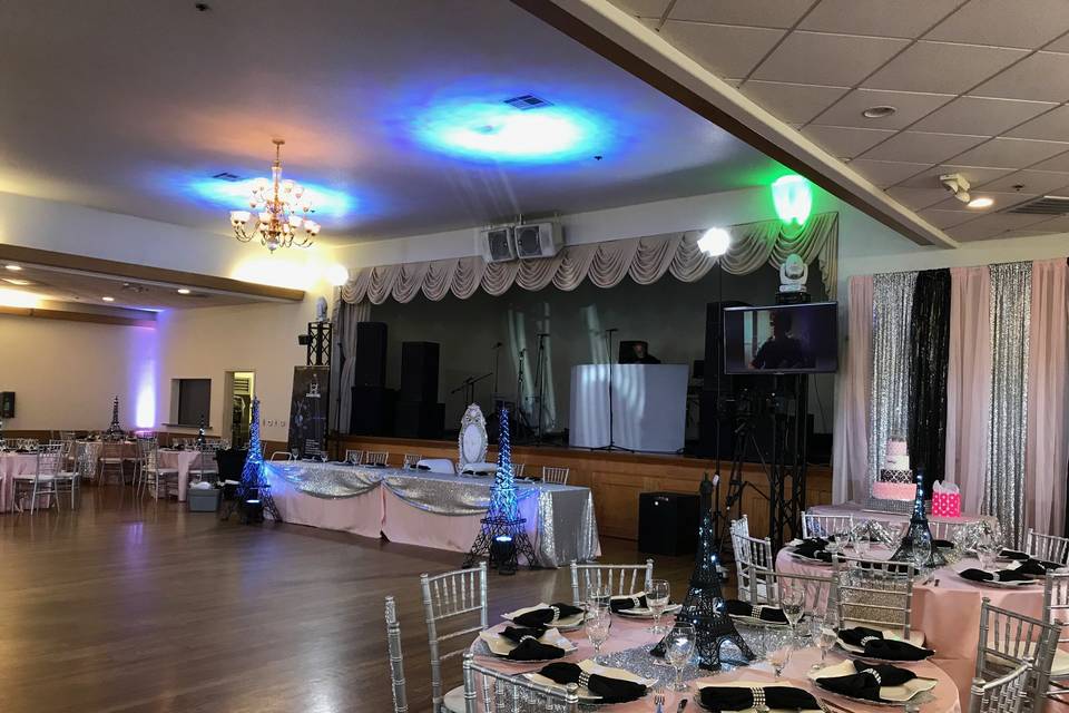 Reception set-up