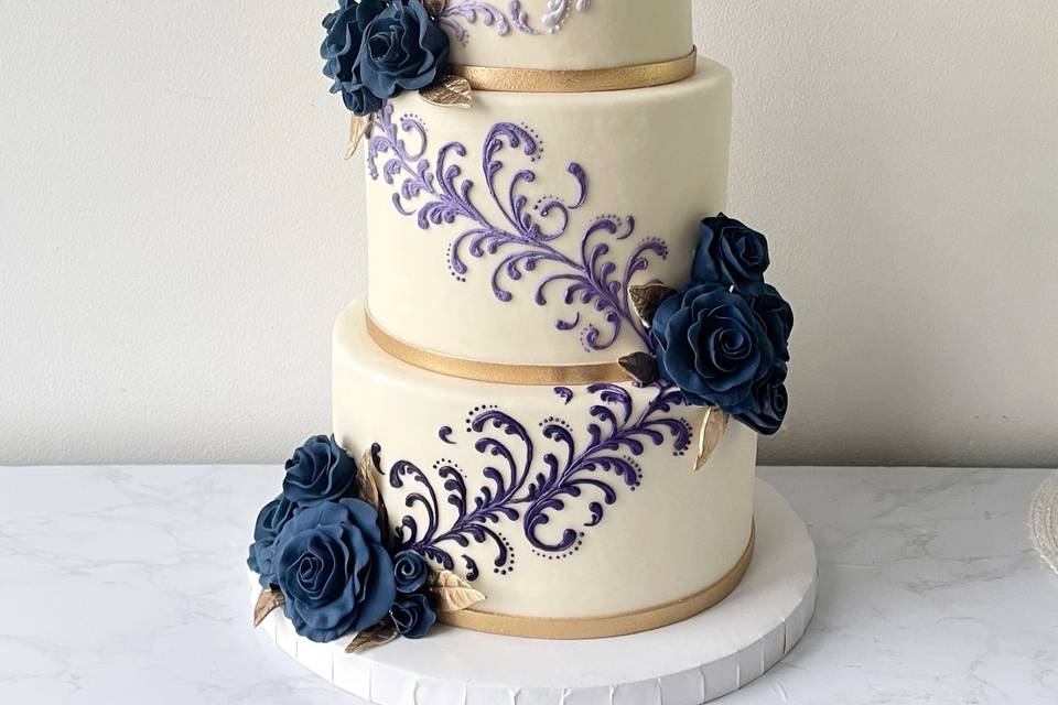 3 tier fondant