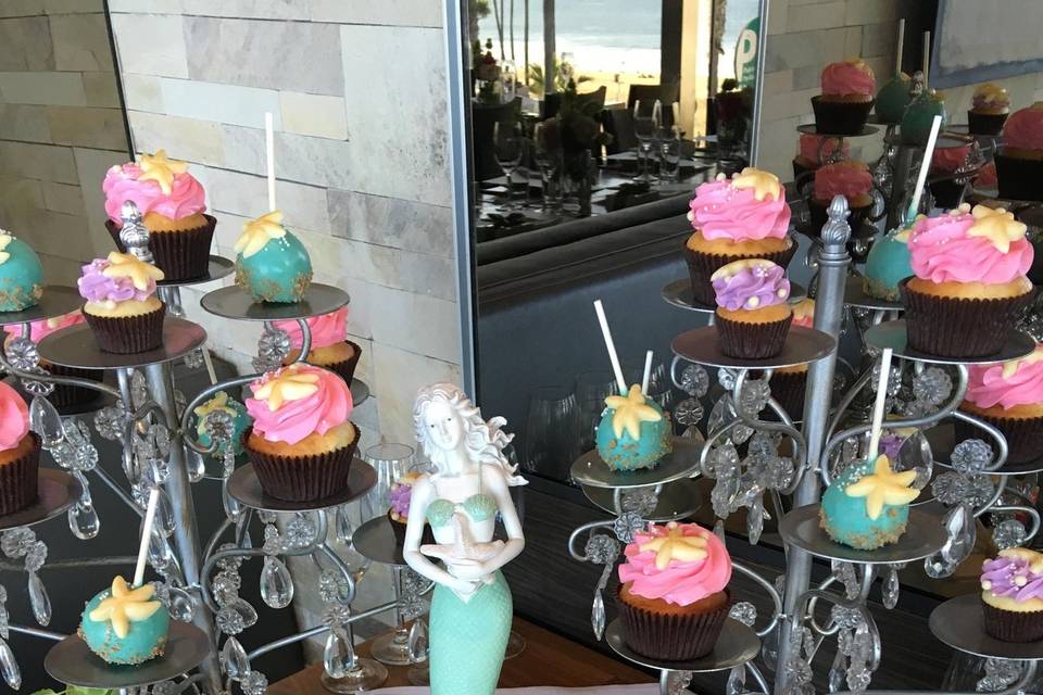 Mermaid themed dessert table