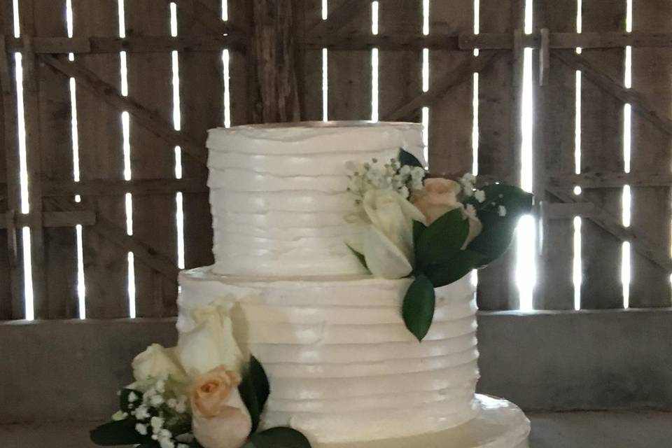 Three Tier Textured Cake