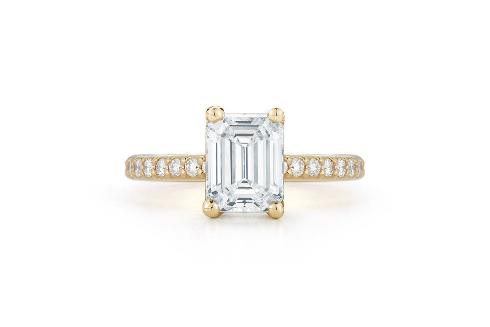 Yellow Gold Emerald Cut