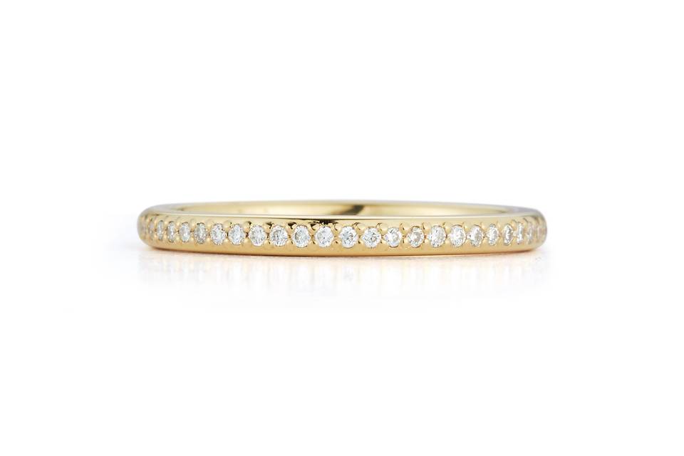 Yellow Gold Diamond Band