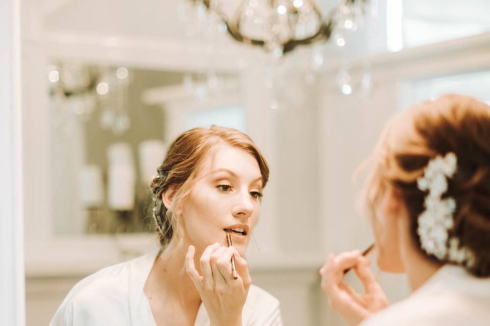 Bride in Bridal Suite